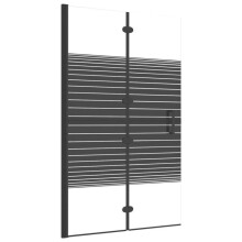 Cabine de douche pliable salle de bain ESG 80 x 140 cm noir 02_0002013