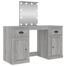 Coiffeuse avec led 130 x 50 x 132,5 cm sonoma gris 02_0006415