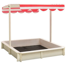 Cass sandbox e tetto regolabile in legno di abete bianco e rosso UV50 02_0005059