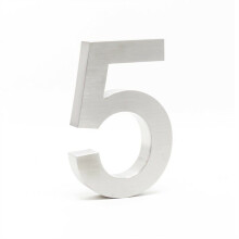 Placa número da casa - Aço inoxidável - 20 cm - Design 3D - Resistente às intempéries - Instalação fácil