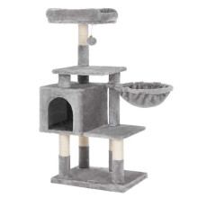 Multilevel kattenboom hoogte 110 cm grijze niche 12_0001163