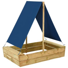 Cass sandbox con tetto 80 x 60 x 97,5 cm legno di pino impregnato