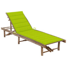 Transat chaise longue baño de sol cama de jardín terraza 200 cm mueble de exterior con