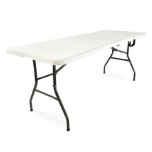 Tavolo da campeggio pieghevole portatile leggero per esterni bbq 180 cm bianco 16_0000540