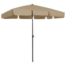 Parasol de plage 200 x 125 cm taupe 02_0008406