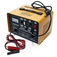 Cargador de batería - HELLOSHOP26 - Automático - 12V/24V - Carga rápida - Amperímetro integrado