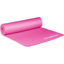 Tapete de yoga 1 cm de grosor, goma, correa de transporte, gimnasia, pilates, aeróbic, rosa 13_0002843_7
