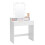 Coiffeuse - HELLOSHOP26 - Modèle avec miroir - 9 ampoules - 2 tiroirs - 3 compartiments 1