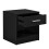 Nachttisch Kommode mit Schublade 38 cm schwarz 03_0004203 2