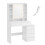 Coiffeuse - HELLOSHOP26 - Miroir LED réglable - Rangement modulable - Design contemporain - Blanc 1