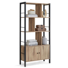 Étagère de rangement - HELLOSHOP26 - ALINRU - 4 niveaux - Acier - Style industriel
