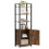 Biblioteca - HELLOSHOP26 - Verticale 6 livelli - Metallo nero - Ripiani regolabili - 24 x 40 cm 1