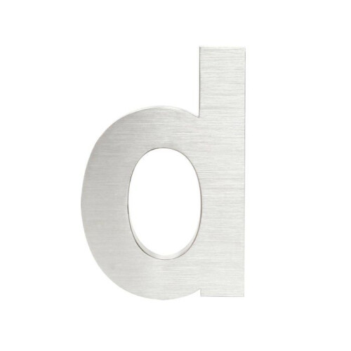 Placa de número de casa - Aço inoxidável - 20 cm - Design 3D - Fixação simples - Resistente às intempéries 1
