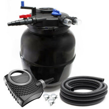 Kit Set Pool 80000 Liter 55 Watt UVC Pumpe 6000 l/h Schlauch 5 m