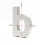 Plakette Hausnummer "b" Edelstahl 20 cm Arial 3D Montagematerial 2