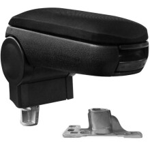 Bracciolo centrale per AUDI A4 B5 con compartimento imbottito in tessuto nero 03_0000375