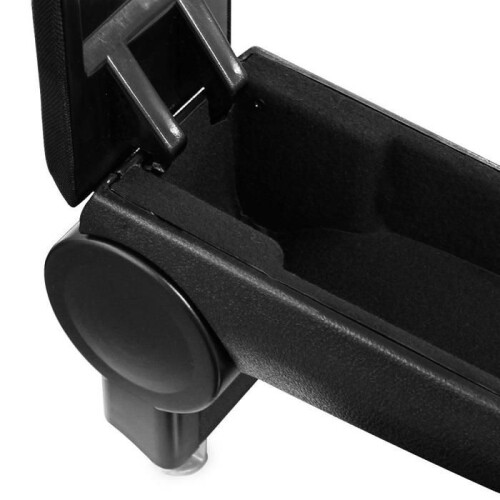 Bracciolo centrale per AUDI A4 B5 con compartimento imbottito in tessuto nero 03_0000375 1