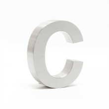 Placa de número da casa - Aço inoxidável - 15 cm - Design 3D - Resistente às intempéries - Instalação fácil