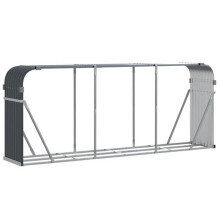 Porte-bôches 234 x 45 x 100 cm aço galvanizado antracite 02_0043766