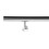 Kit main courante rambarde support mural 80 cm escaliers acier affine 5