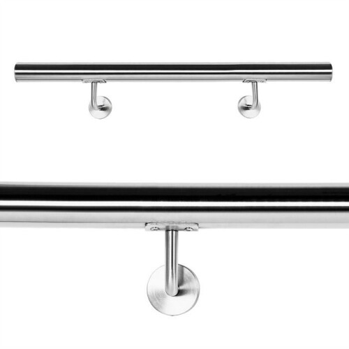Kit main courante rambarde support mural 80 cm escaliers acier affine 1