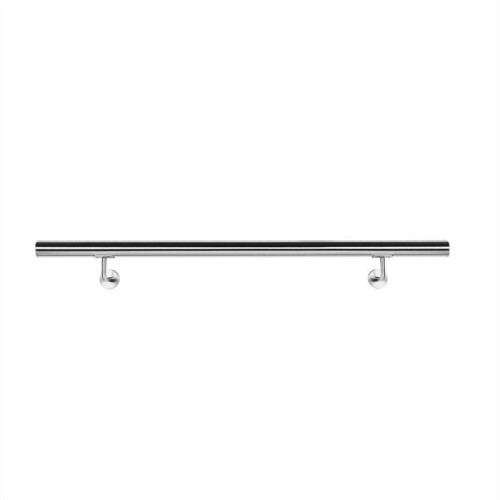 Kit main courante rambarde support mural 80 cm escaliers acier affine 2