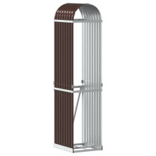 Porta-madeiras 40 x 45 x 170 cm aço galvanizado marrom 02_0043781