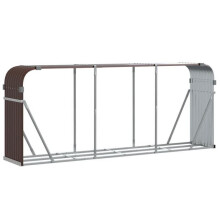 Porta-madeiras 234 x 45 x 100 cm aço galvanizado marrom 02_0043767