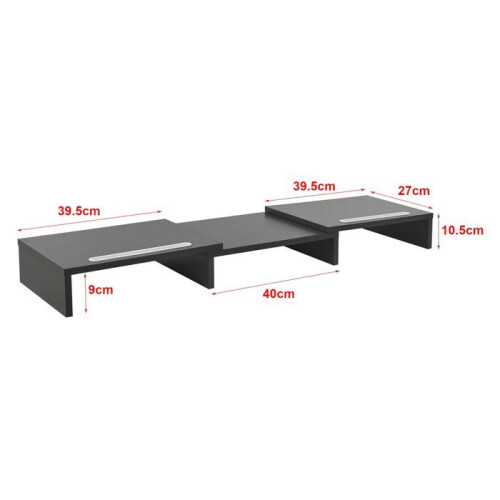 Supporto per schermo regolabile con supporto per cellulare grigio scuro 03_0008223 1