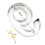 Hausnummernschild "9" Edelstahl 20 cm Arial 3D Montagematerial 3