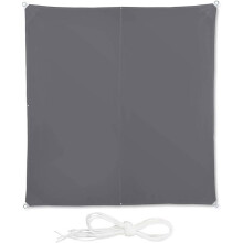 Voile d'ombrage carré 3 x 3 m gris 13_0002929_2