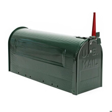 Amerikaans stijl brievenbus ontwerp postvak op voet US mailbox groen 16_0000088