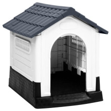 Nicho para cão 57 x 68 x 66 cm Polipropileno cinza 02_0043446