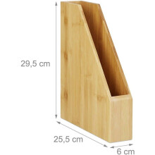 Bamboo-Zeitschriftenhalter in natürlicher Maserung 13_0002305