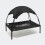 Transat pour animaux - HELLOSHOP26 - Modèle S - Noir - 60 cm - Pliable - Protection soleil 1