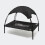 Transat pour animaux - HELLOSHOP26 - Modèle S - Noir - 60 cm - Pliable - Protection soleil 2