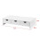 Supporto per schermo - HELLOSHOP26 - Rialzo - MDF - Bianco - 3 cassetti di stoccaggio 2