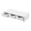 Supporto per schermo - HELLOSHOP26 - Rialzo - MDF - Bianco - 3 cassetti di stoccaggio 5