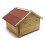 Niche chat avec isolation maisonnette d'extérieur chat robuste bois chat petite 16_0002659 2