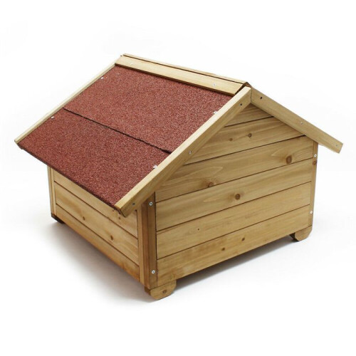 Niche chat avec isolation maisonnette d'extérieur chat robuste bois chat petite 16_0002659 1