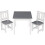 Mesa para crianças com 2 cadeiras branco-cinza 19_0000199 1