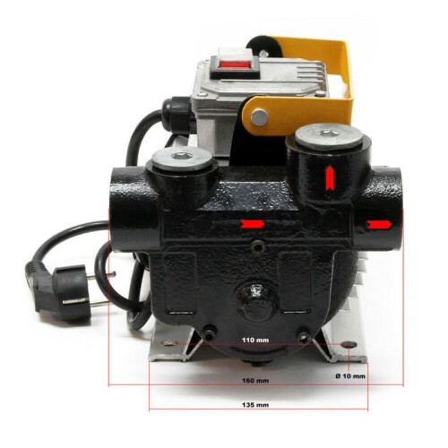 Pompa a diesel - HELLOSHOP26 - TP04021 - 230V - 550W - 60l/min mobile 2