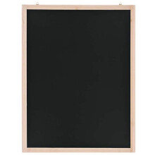 Tableau mural - HELLOSHOP26 - 60 x 80 cm - Bois de cèdre - Noir - Pour enfants à partir de 3 ans