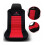Set di 2 coprisedili taglia universale nero rosso 19_0001058 2