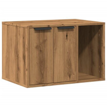 Handgemaakt kattenbak meubel 60 x 40 x 40 cm bruin 02_0043307