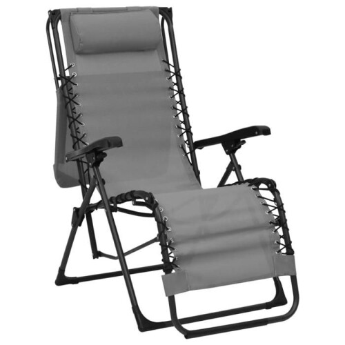 Silla plegable de terraza textilén gris 02_0011898 1