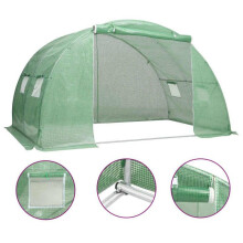 Serre - HELLOSHOP26 - 2x4x2m - Tecido em malha PE 140 gm² - Aço galvanizado - Verde