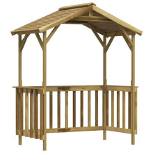 Gazebo per barbecue 163,5 x 93 x 210 cm Legno di pino impregnato verde 02_0022159