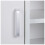 Badmeubel - MDF - Wit - 1 deur - 3 planken - Onderwasbak 2