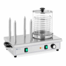 Máquina de hotdog 650 watts 4 espetos em aço inoxidável 14_0004977